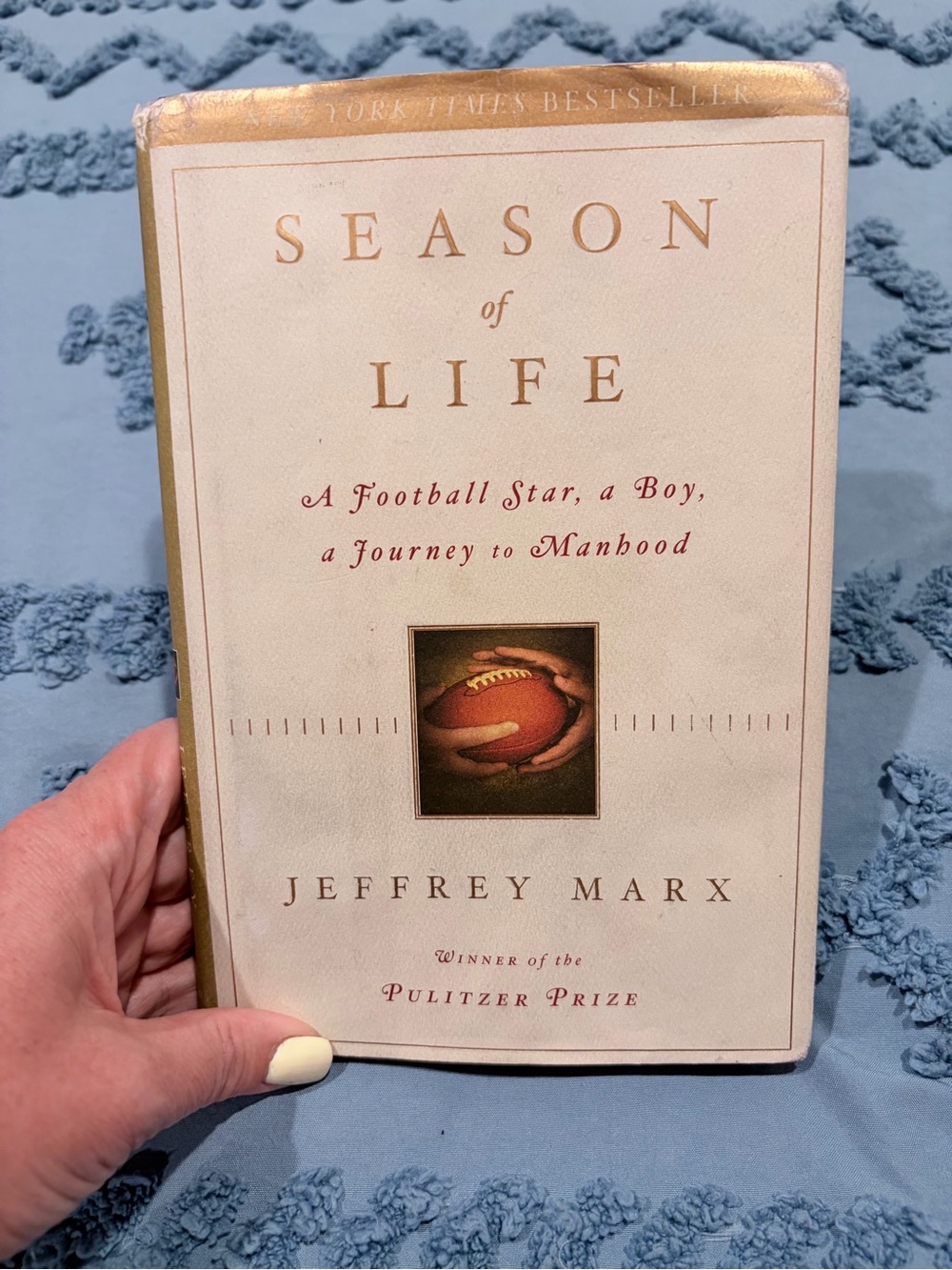 Jeffrey Marx Season of Life Hardcover Book Football Sports Inspirational